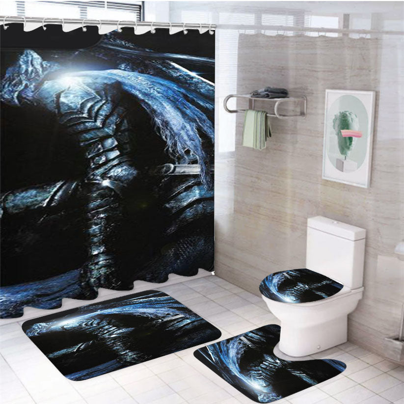 Dark Souls Artorias The Abyss Walker 4Pcs Bathroom Set Shower Curtain