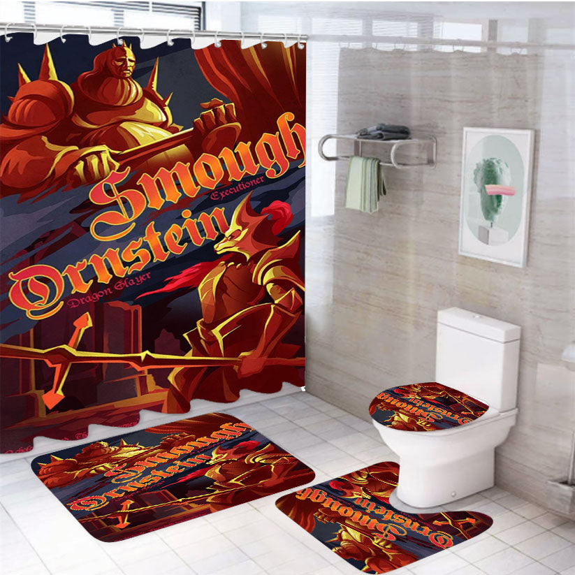 Dark Souls Smough Ornstein 4Pcs Bathroom Set Shower Curtain
