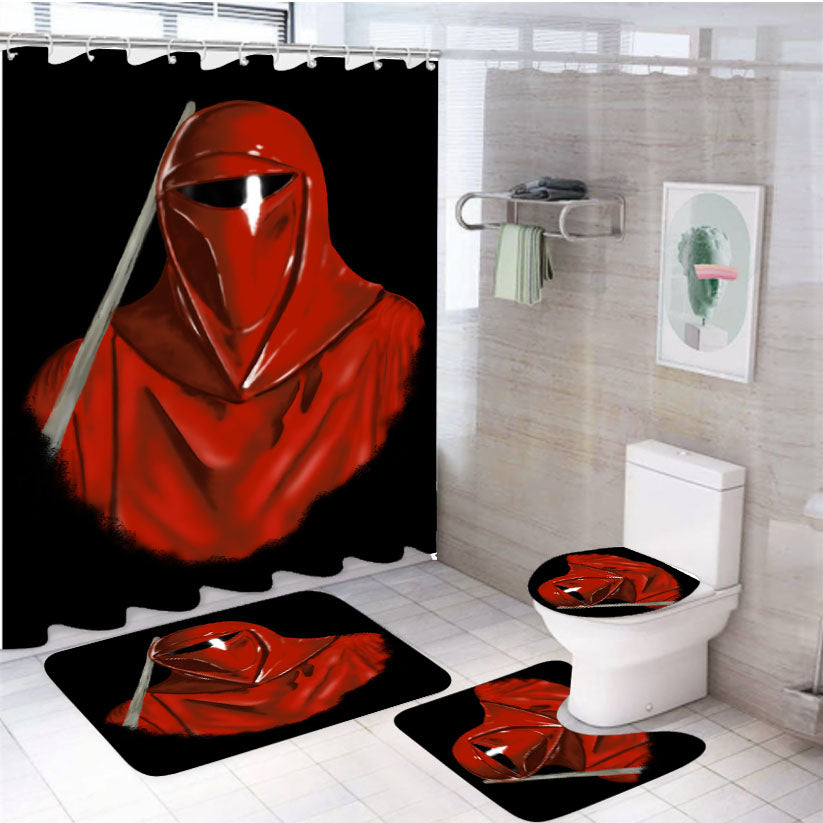 Emperors Imperial Guard Star Wars 4Pcs Bathroom Non-Slip Rugs Shower Curtain Fabric Waterproof
