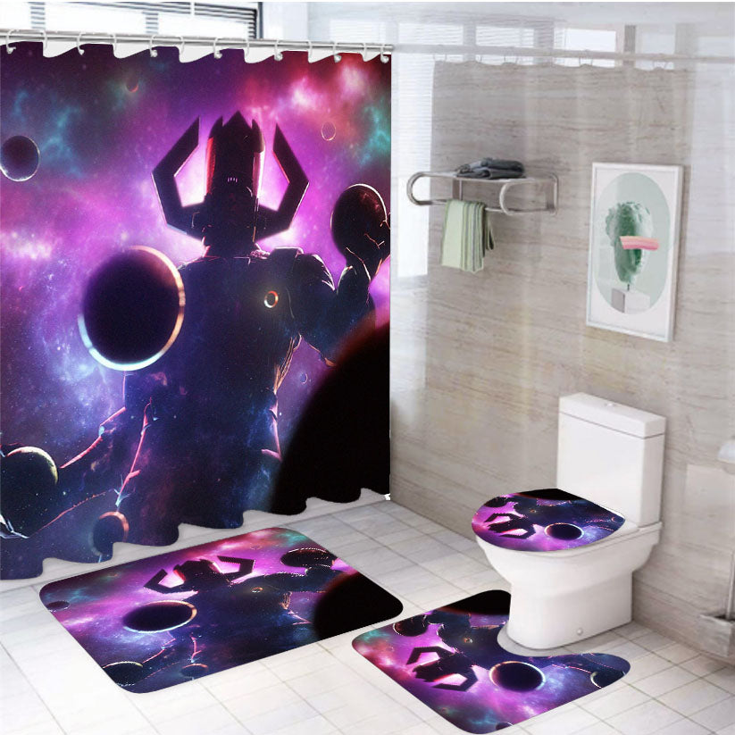 Galactus Marvel Comics 4Pcs Bathroom Set Shower Curtain