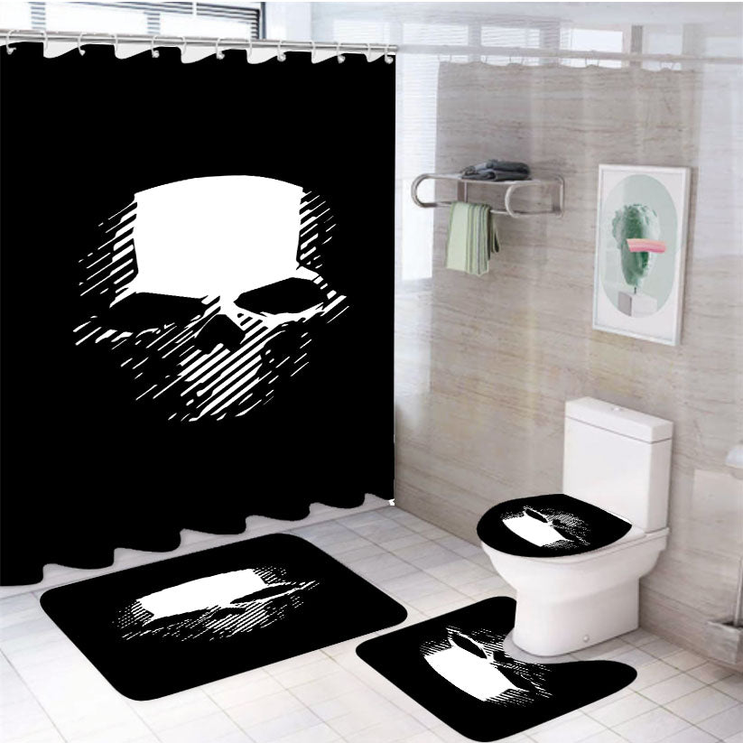 Ghost Recon Wildlands Logo Tom Clancys 4Pcs Bathroom Set Shower Curtain