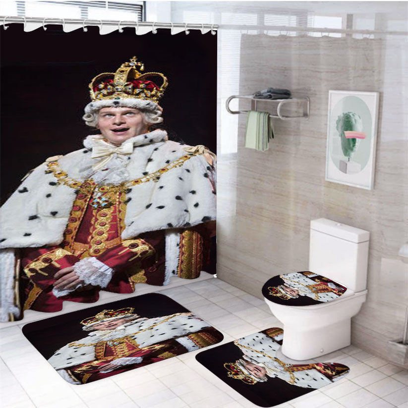 Hamilton Broadway King George Iii 4Pcs Bathroom Set Shower Curtain