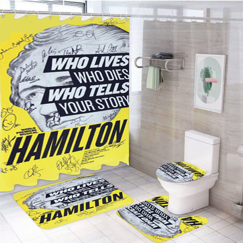 Hamilton Broadway Signatures 4Pcs Bathroom Set Shower Curtain