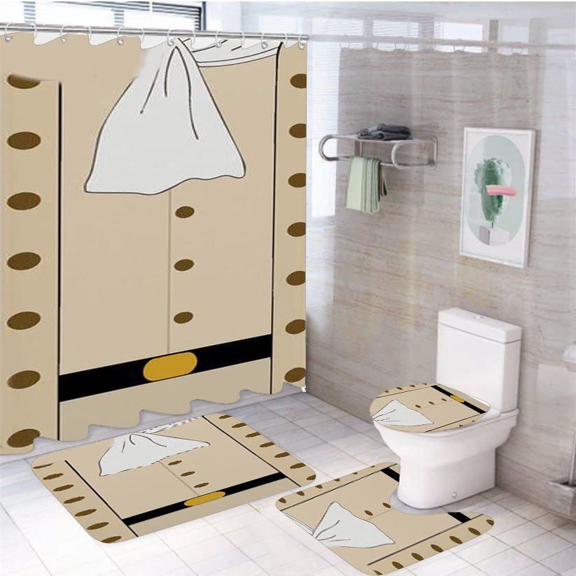 Hamilton Clothes 4Pcs Bathroom Set Shower Curtain