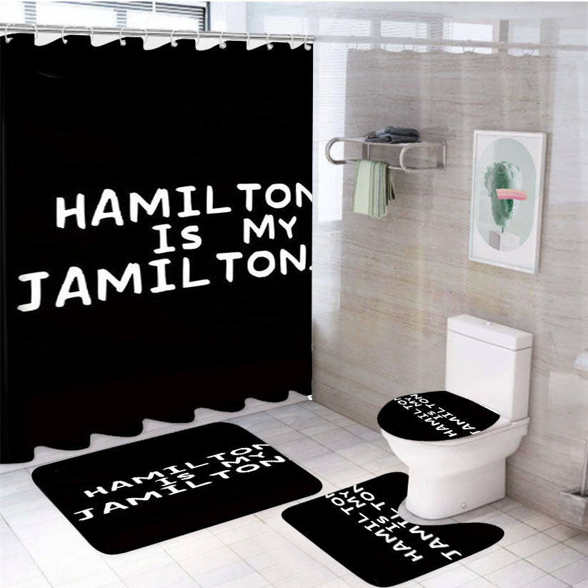 Hamilton Is My Jamilton 4Pcs Bathroom Set Shower Curtain