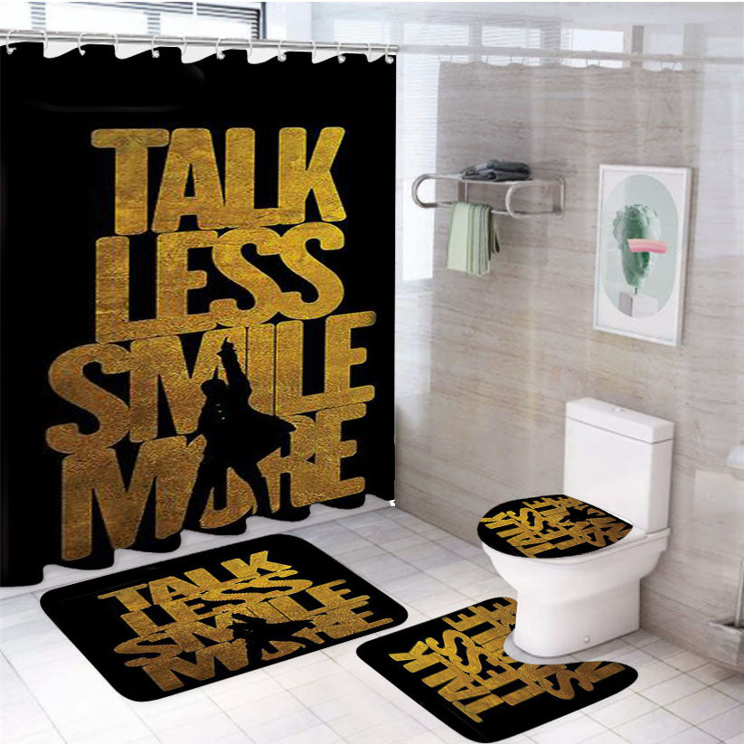Hamilton Quote 4Pcs Bathroom Set Shower Curtain