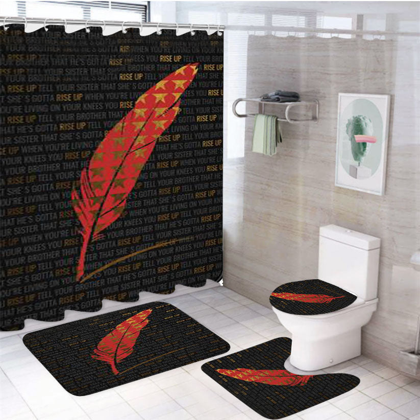 Hamilton Rise Up 4Pcs Bathroom Set Shower Curtain