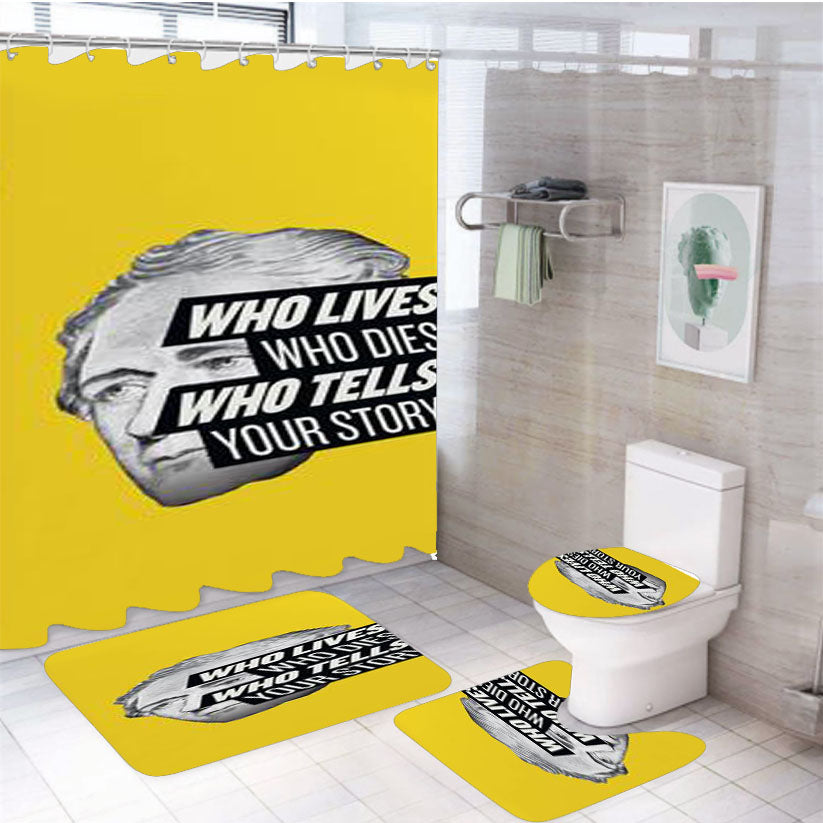 Hamilton Who Lives Who Dies Who Tells Your Story 4Pcs Bathroom Set Shower Curtain