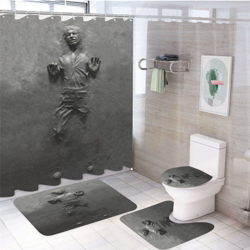 Han Solo Star Wars 4Pcs Bathroom Set Shower Curtain