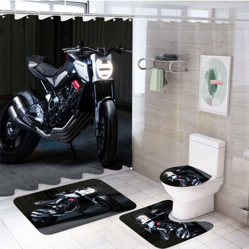 Honda Neo Sportscafe Concept 4Pcs Bathroom Set Shower Curtain