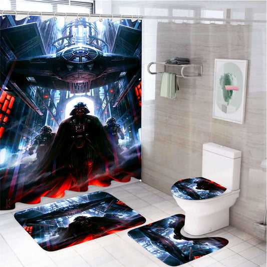 Imperial March Star Wars Art 4Pcs Bathroom Set Shower Curtain