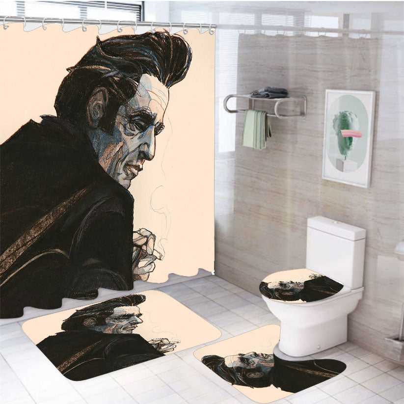 Joker Batman Marvels 4Pcs Bathroom Set Shower Curtain