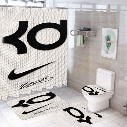 Kevin Durant Signature 4Pcs Bathroom Set Shower Curtain
