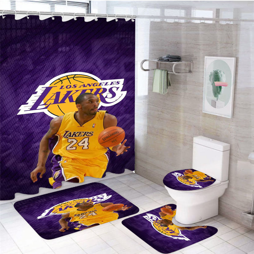 Kobe Bryant 2 4Pcs Bathroom Set Shower Curtain