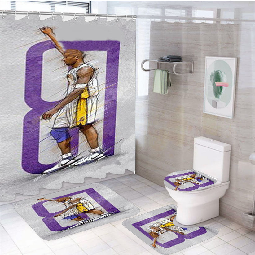 Kobe Bryant 81 Points 4Pcs Bathroom Set Shower Curtain