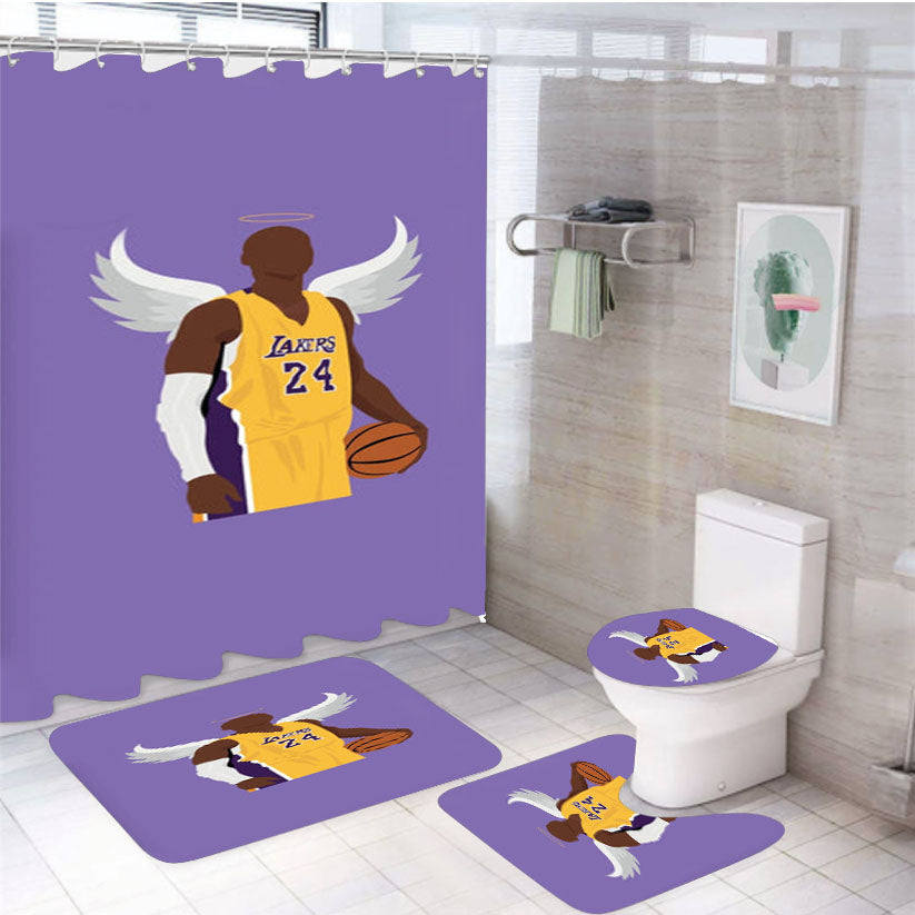 Kobe With Wings 4Pcs Bathroom Set Shower Curtain