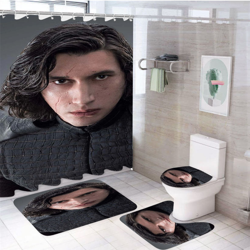 Kylo Ren Star Wars 4Pcs Bathroom Set Shower Curtain