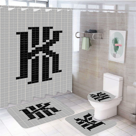 Kyrie Irving 8Bit 4Pcs Bathroom Set Shower Curtain