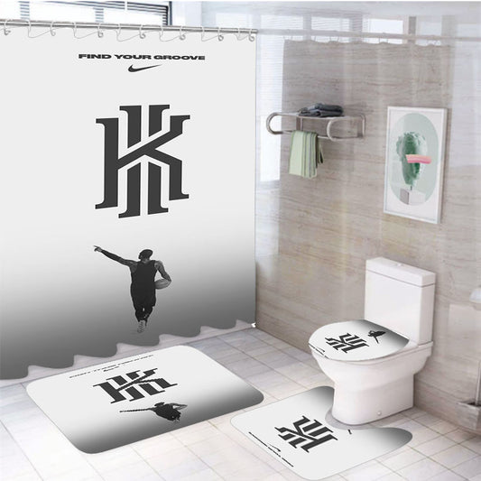 Kyrie Irving Find Your Groove 4Pcs Bathroom Set Shower Curtain
