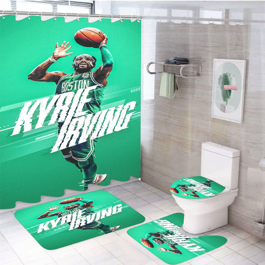 Kyrie Irving Lets Up 4Pcs Bathroom Set Shower Curtain