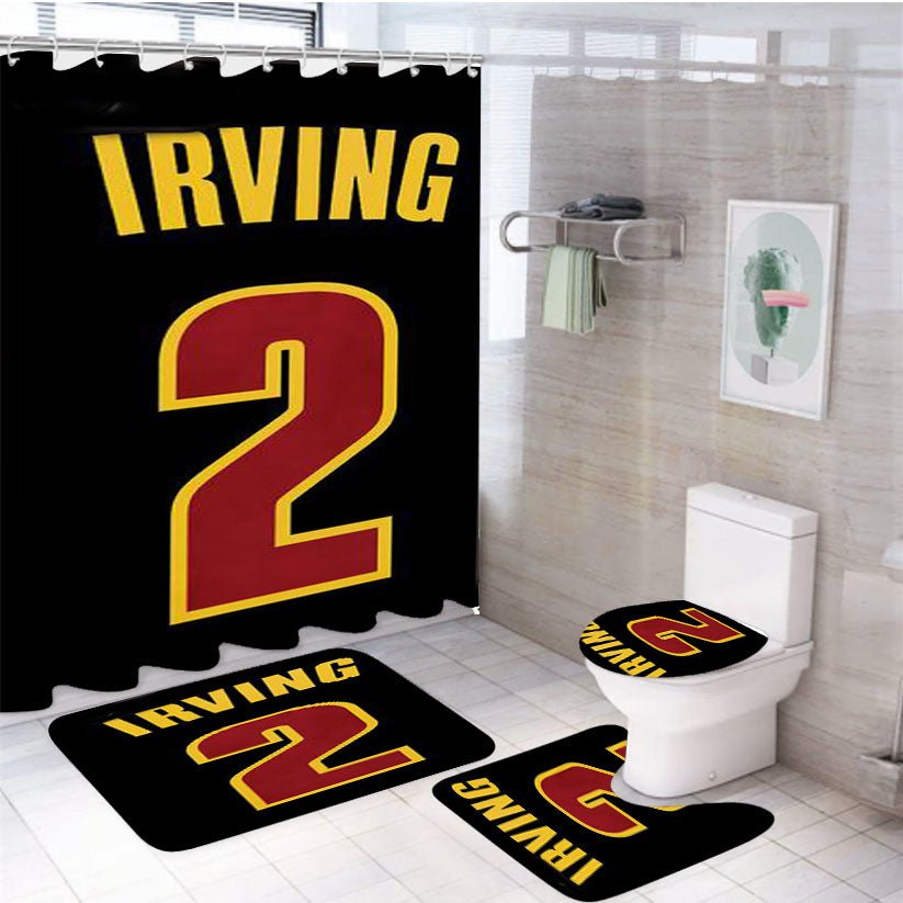 Kyrie Irving Number 2 4Pcs Bathroom Set Shower Curtain