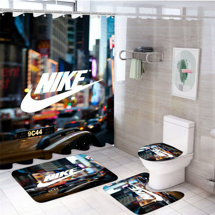 Nike City Afternoon 4Pcs Bathroom Set Shower Curtain