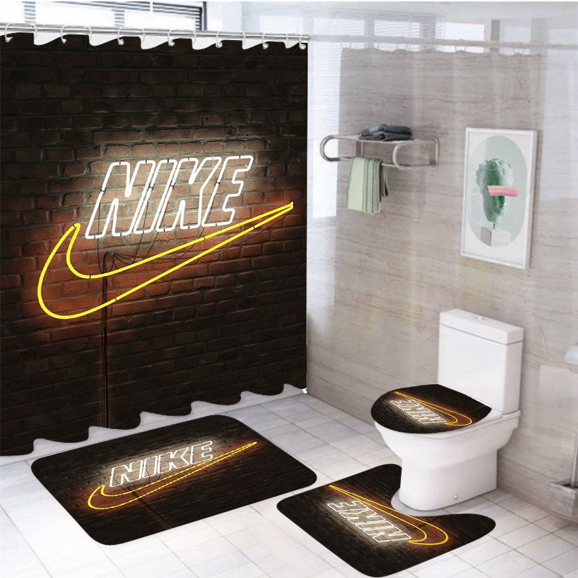 Nike D Art Nike D Art Neon 4Pcs Bathroom Set Shower Curtain