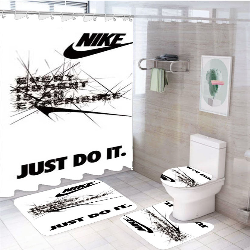 Nike Every Moment Is Reversed 4Pcs Bathroom Set Shower Curtain