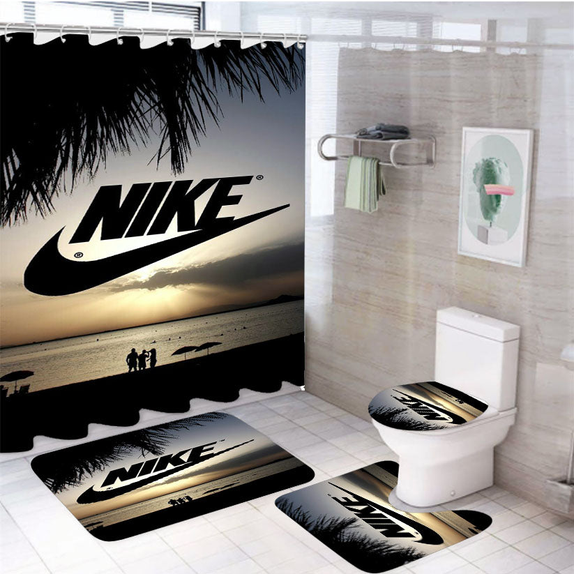 Nike Island Art Sunset 4Pcs Bathroom Set Shower Curtain