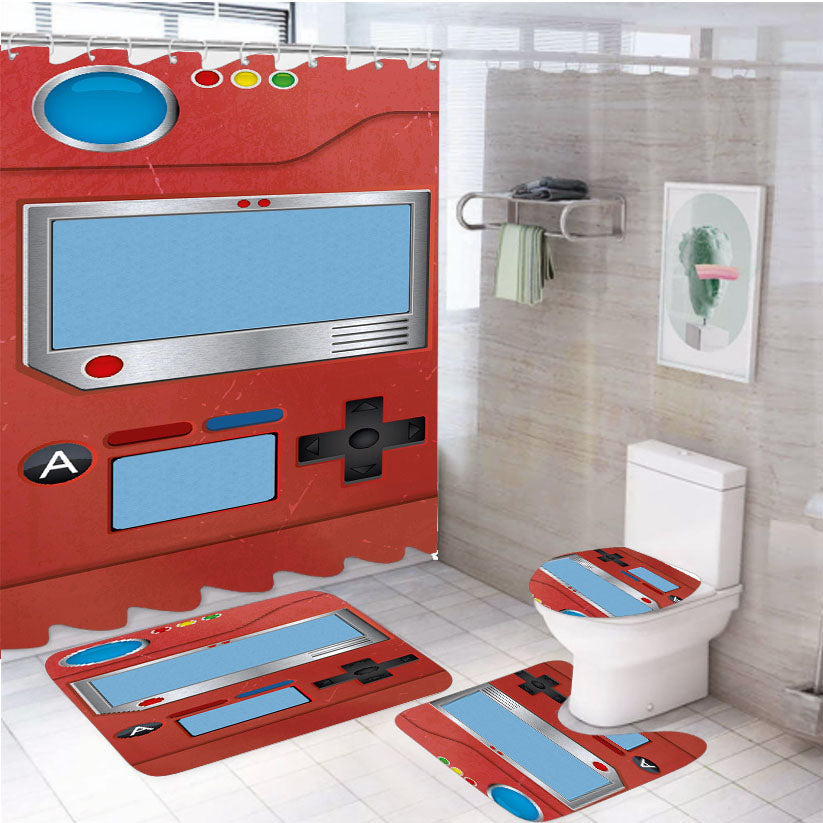 Pokedex Pokemon Display 4Pcs Bathroom Set Shower Curtain