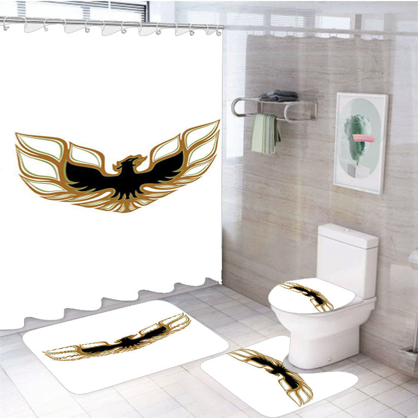 Pontiac Firebird Gol 4Pcs Bathroom Set Shower Curtain