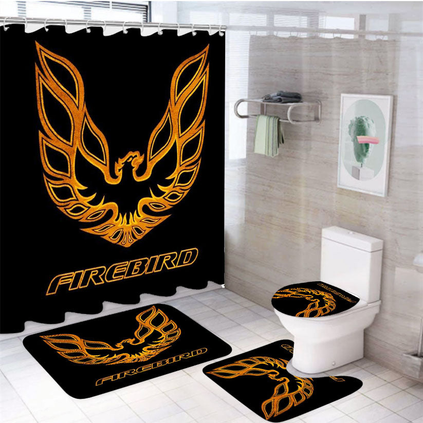 Pontiac Firebird Trans A 4Pcs Bathroom Set Shower Curtain