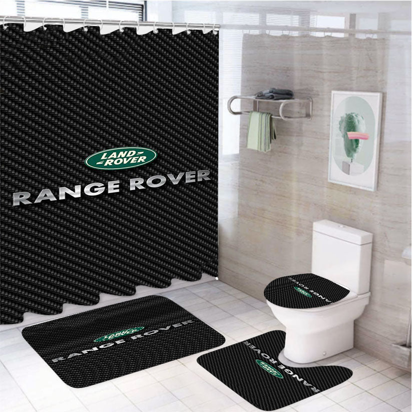 Range Rover New 4Pcs Bathroom Set Shower Curtain
