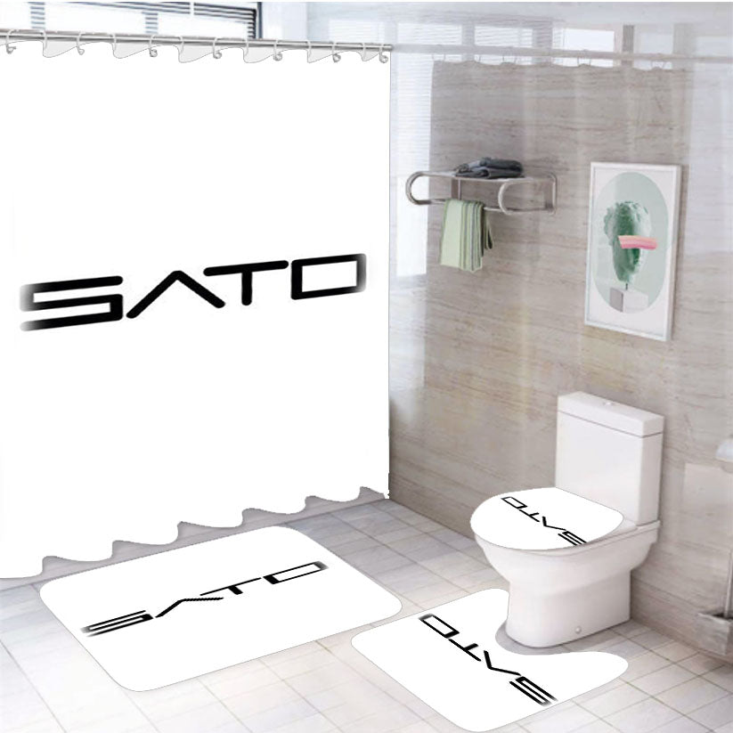 Sato Call Of Duty Infinite Warfare 4Pcs Bathroom Set Shower Curtain