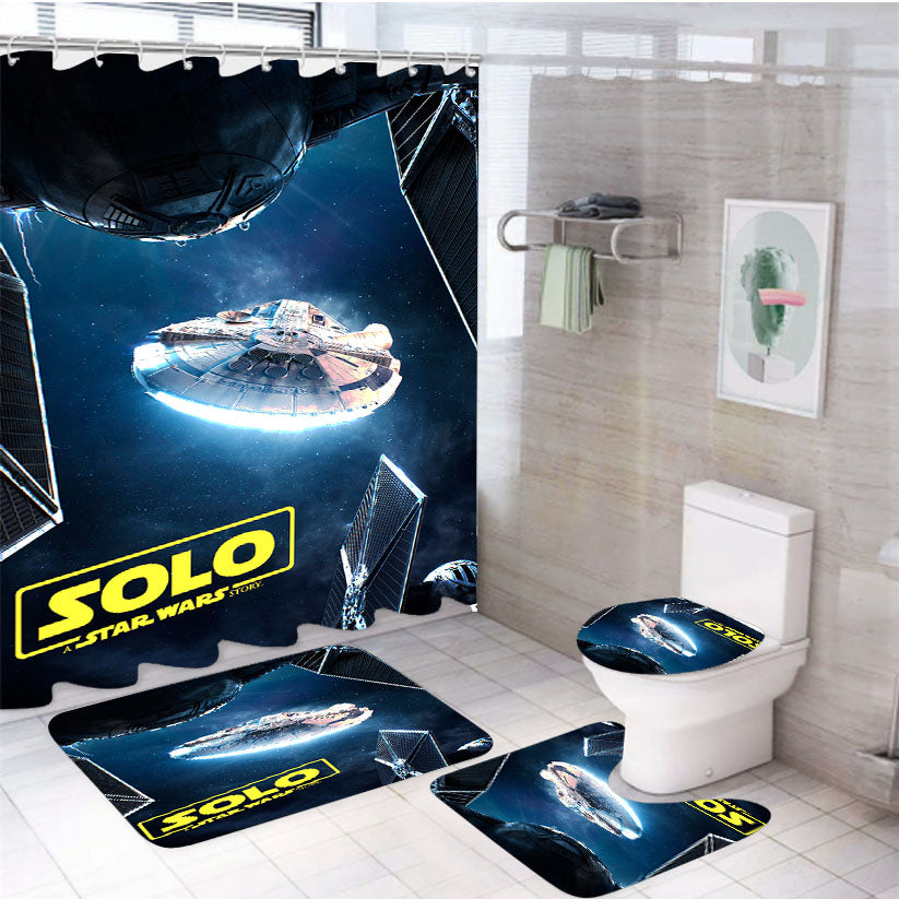 Solo A Star Wars Allan Portilho 4Pcs Bathroom Set Shower Curtain