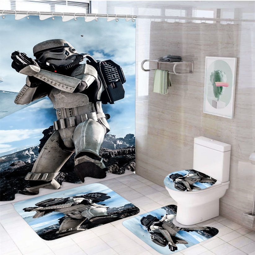 Star Wars Battlefront Electronic Arts 4Pcs Bathroom Set Shower Curtain