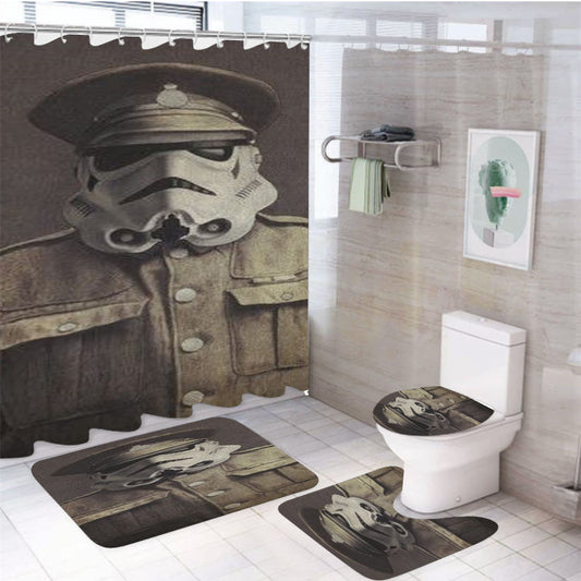 Star Wars Boba Fett 4Pcs Bathroom Set Shower Curtain