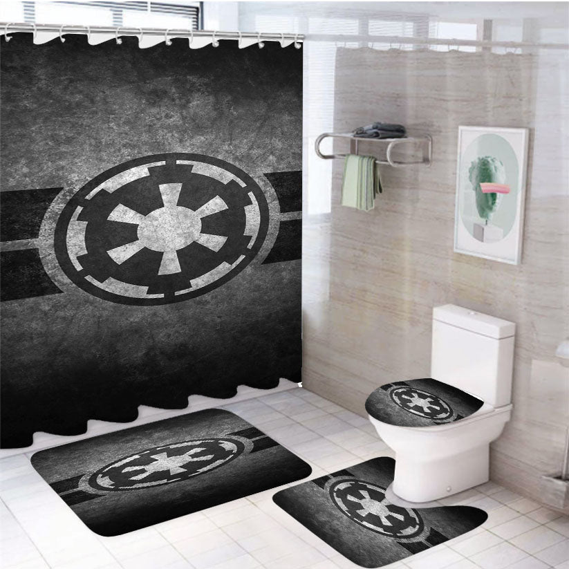 Star Wars Empire Symbol 4Pcs Bathroom Set Shower Curtain