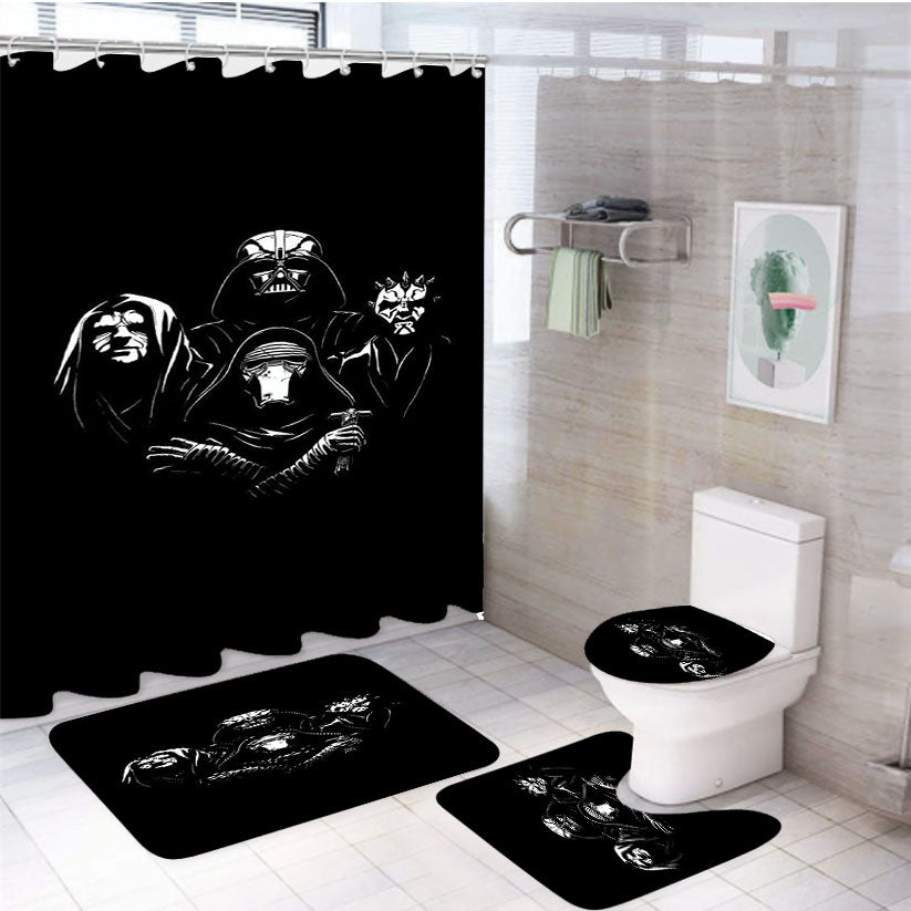 Star Wars Enemy 4Pcs Bathroom Set Shower Curtain
