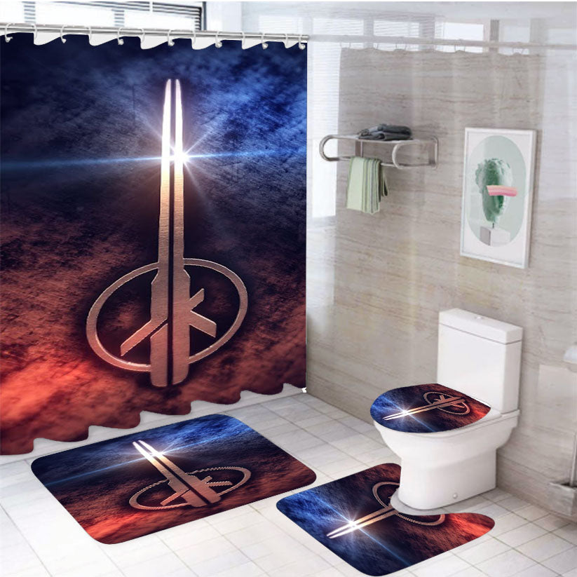Star Wars Jedi Knight Outcast Wallpapers 4Pcs Bathroom Set Shower Curtain