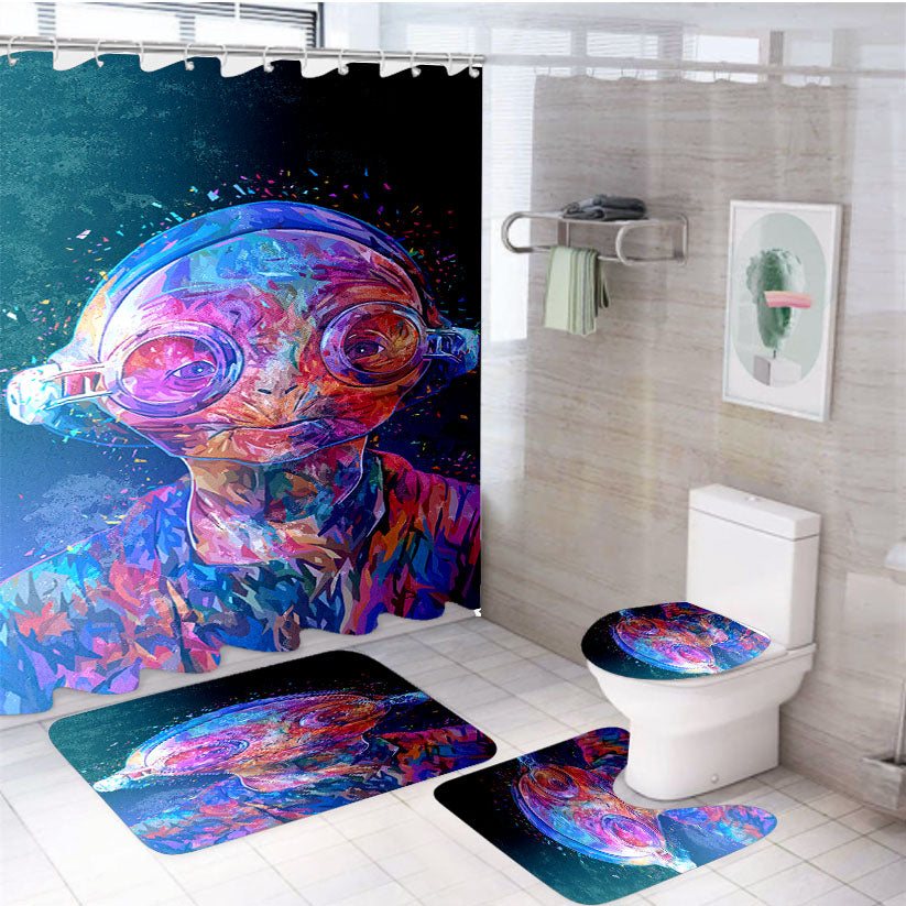 Star Wars Last Of Jedi Colorful 4Pcs Bathroom Set Shower Curtain