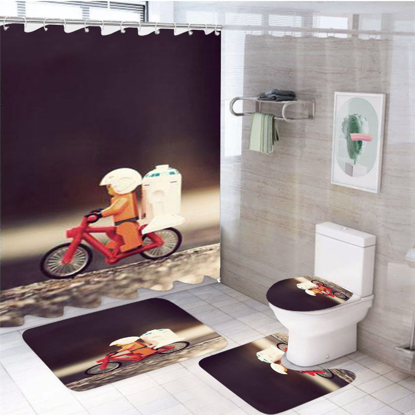 Star Wars Lego Disney 4Pcs Bathroom Set Shower Curtain