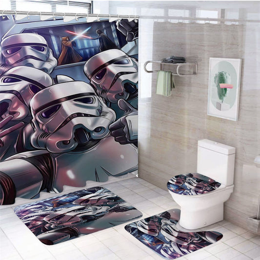Star Wars Stormtrooper Selfie 4Pcs Bathroom Set Shower Curtain