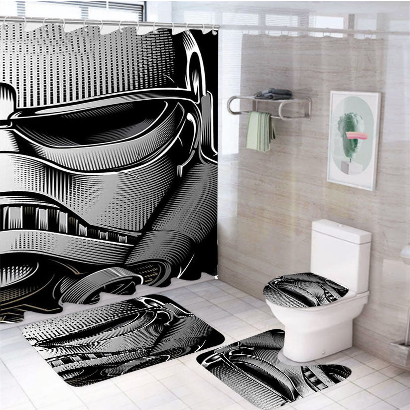 Star Wars Stormtrooper Star Wars 4Pcs Bathroom Set Shower Curtain