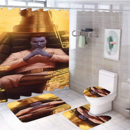 Star Wars Thrawn Chair 4Pcs Bathroom Set Shower Curtain