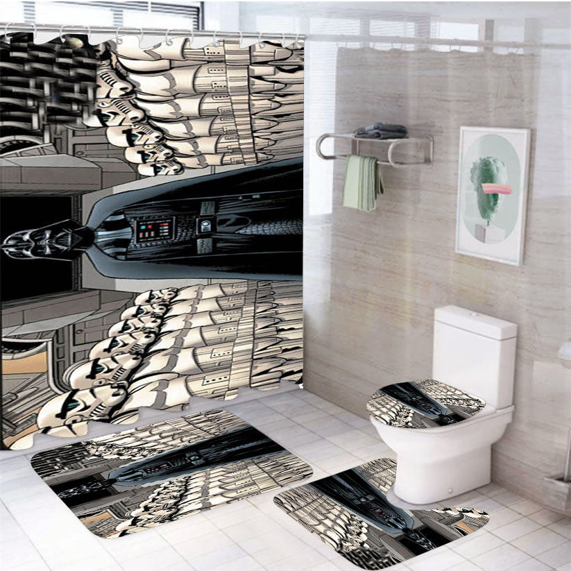 Star Wars Vader 4Pcs Bathroom Set Shower Curtain