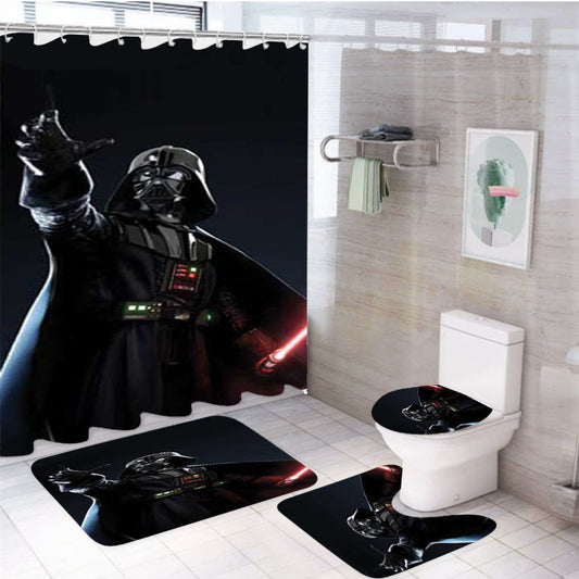 Stars Wars Dv Reach 4Pcs Bathroom Set Shower Curtain