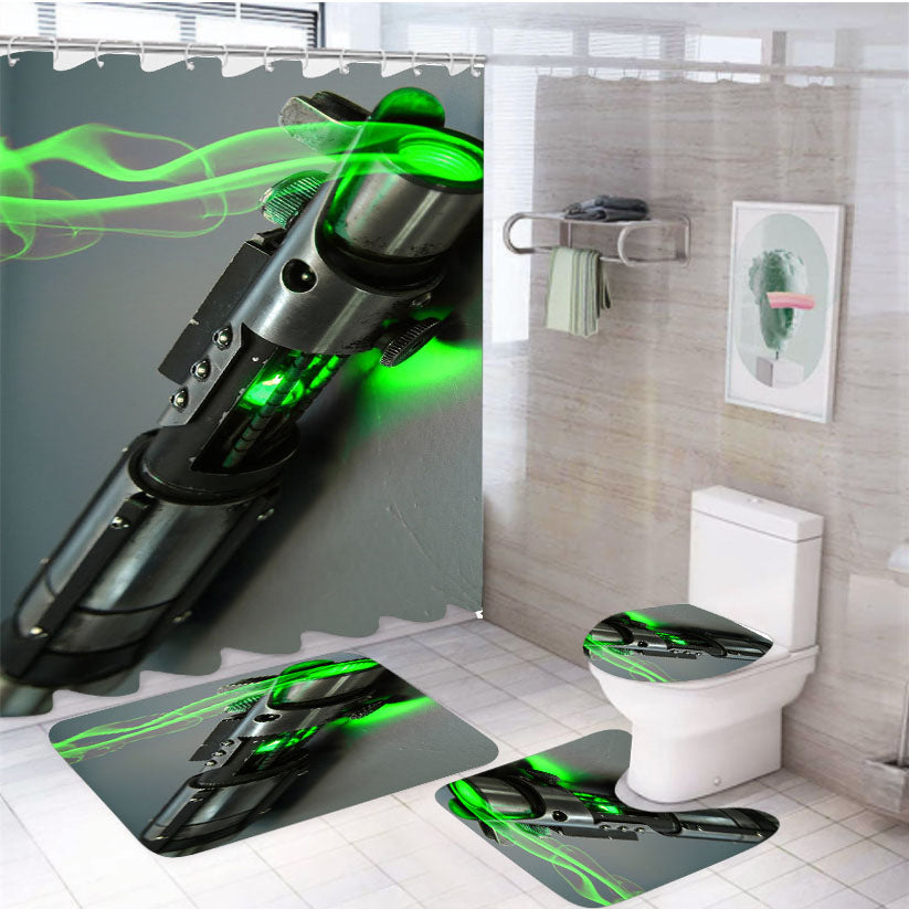 Start Wars Disney Enemy 4Pcs Bathroom Set Shower Curtain