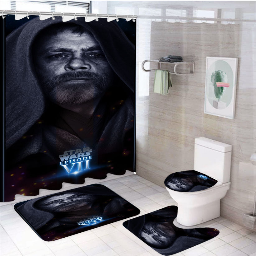 Start Wars Disney Eps Vii 4Pcs Bathroom Set Shower Curtain