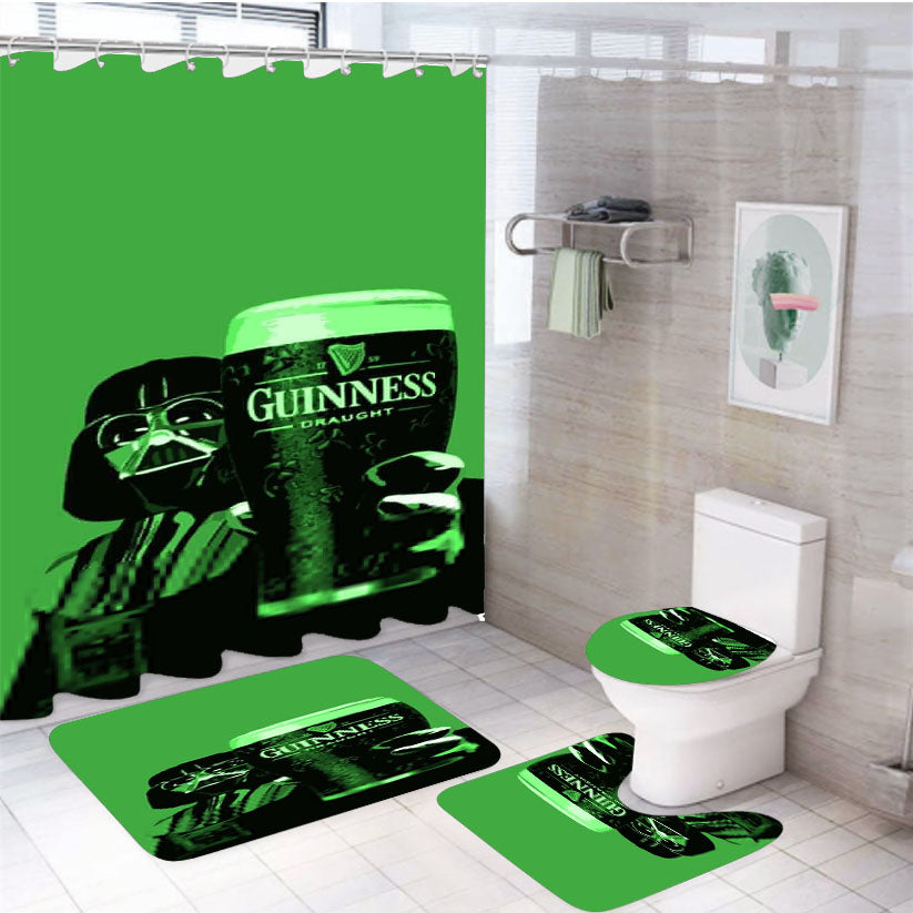Start Wars Disney Genuines 4Pcs Bathroom Set Shower Curtain
